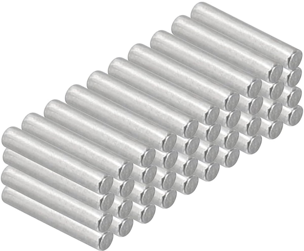 Positioneringspen van 304 roestvrij staal, 1,5 x 8 mm, 50 stuks | Centreerdoorn pennen metaal cilindrisch voor planken elementen voor positie componenten bevestiging meubels