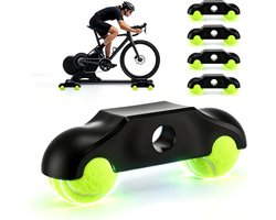 4 stuks rocker plate voeten voor Wahoo Kickr Core & Core 2, met 8 tennisballen, draagbare snap-rocker adapter voor indoor cycling rollentrainer, wipplaten voeten voor realistischer rijgevoel
