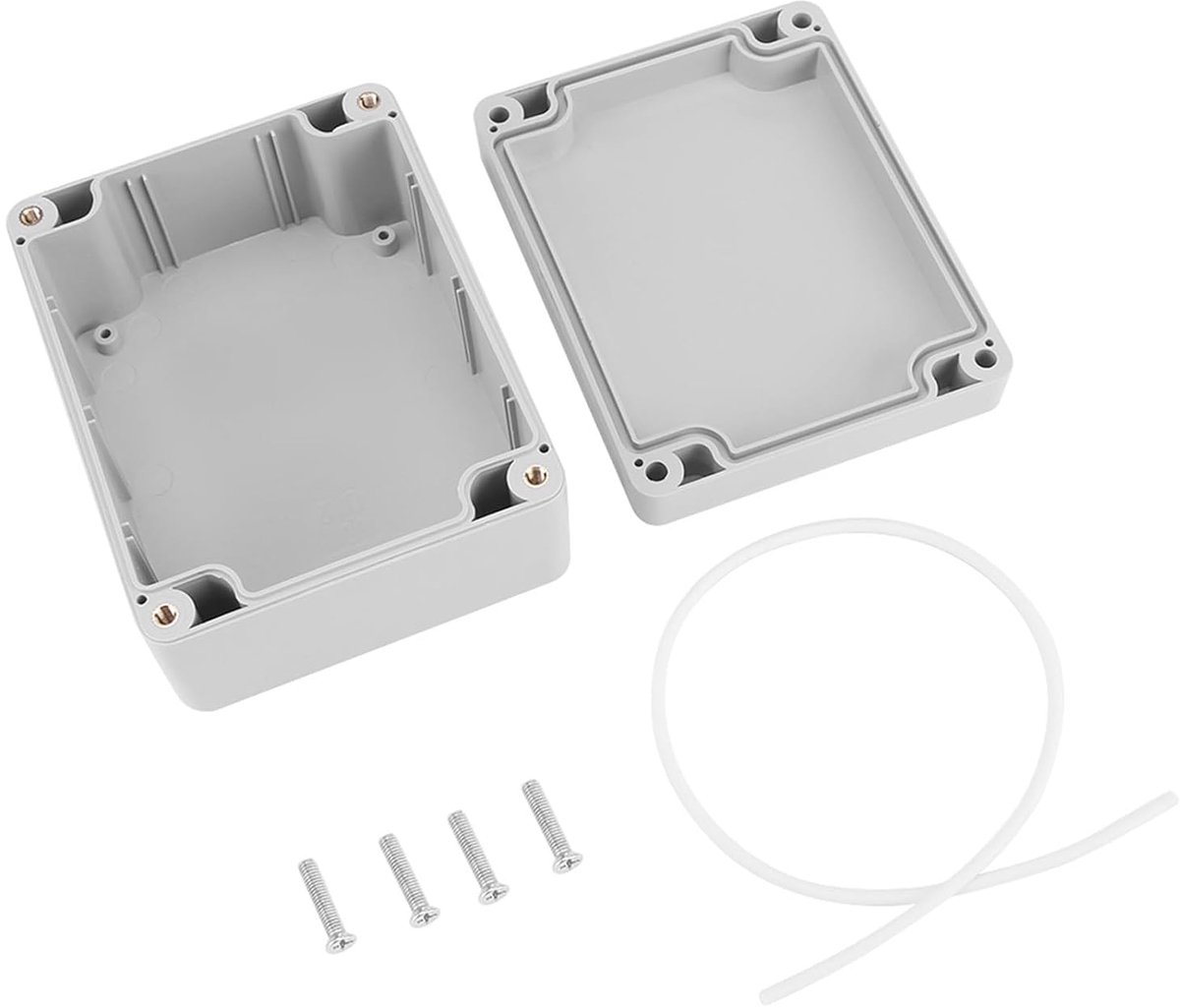 stofdichte aansluitdoos IP65 ABS kunststof aansluitdoos Universele elektrische kasten Projectbehuizing Grijs(115 * 90 * 55mm)
