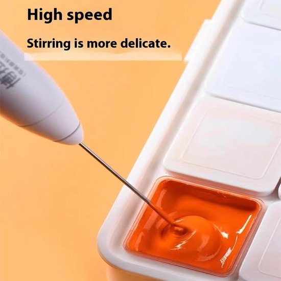Elektrische Verf Mixer - Pigment Roerder - Kleur Mengen - USB Oplaadbaar - 263 cm - Wit — afbeelding 5