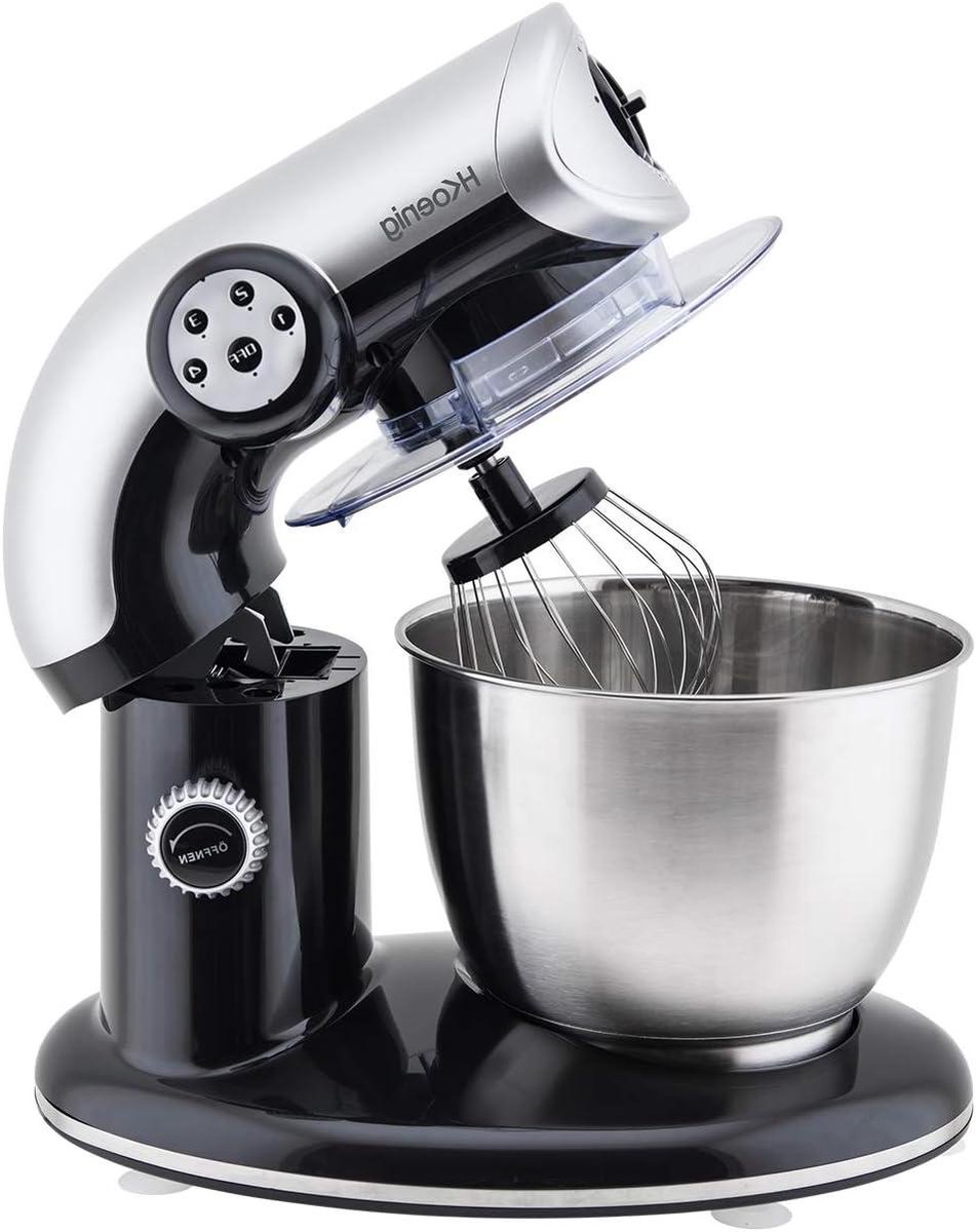 Kneedmachine - Keukenmachine Mixer - Bakken Deeg Maken - Kantelbare Kop - 5.5L - Zwart