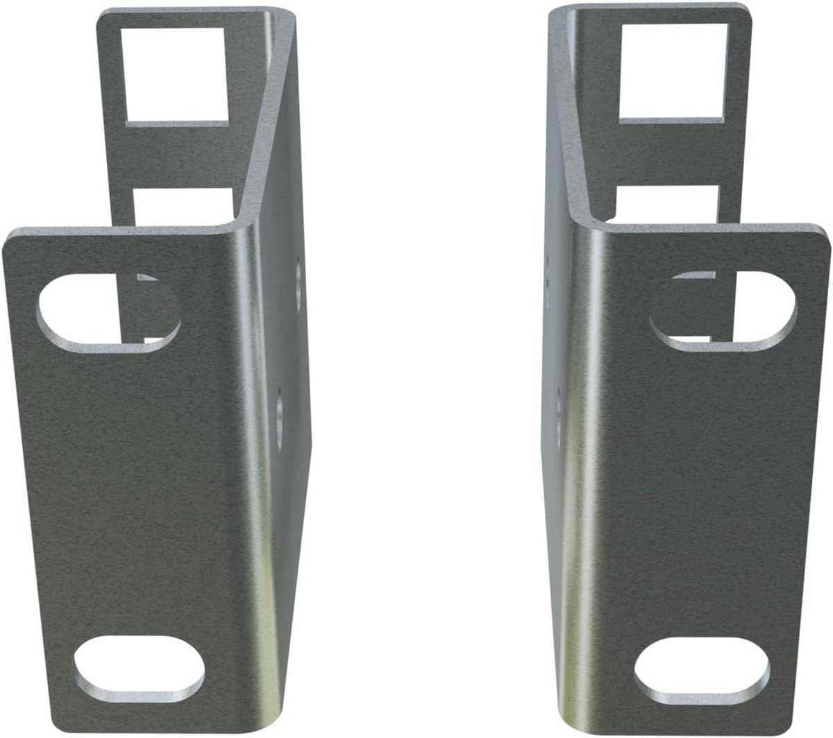1U 50 mm rack montageset - gemaakt van staal - ideaal voor standaard/professionele netwerkkasten