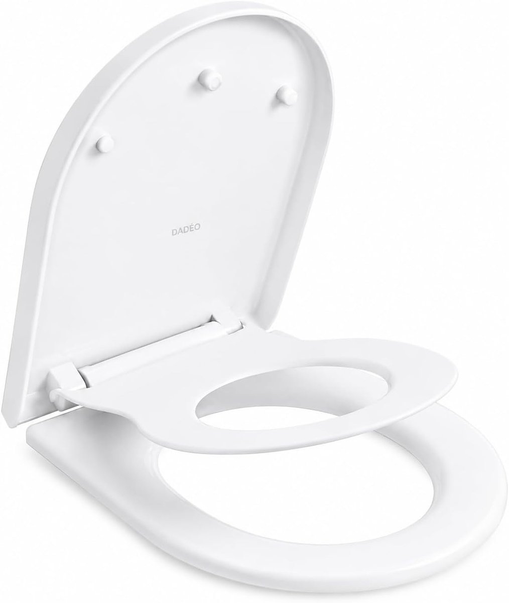 2-in-1 wc-bril D-vorm - met magnetische verkleiner - zachte sluiting - veilig toiletgebruik voor kinderen - ShopVlot