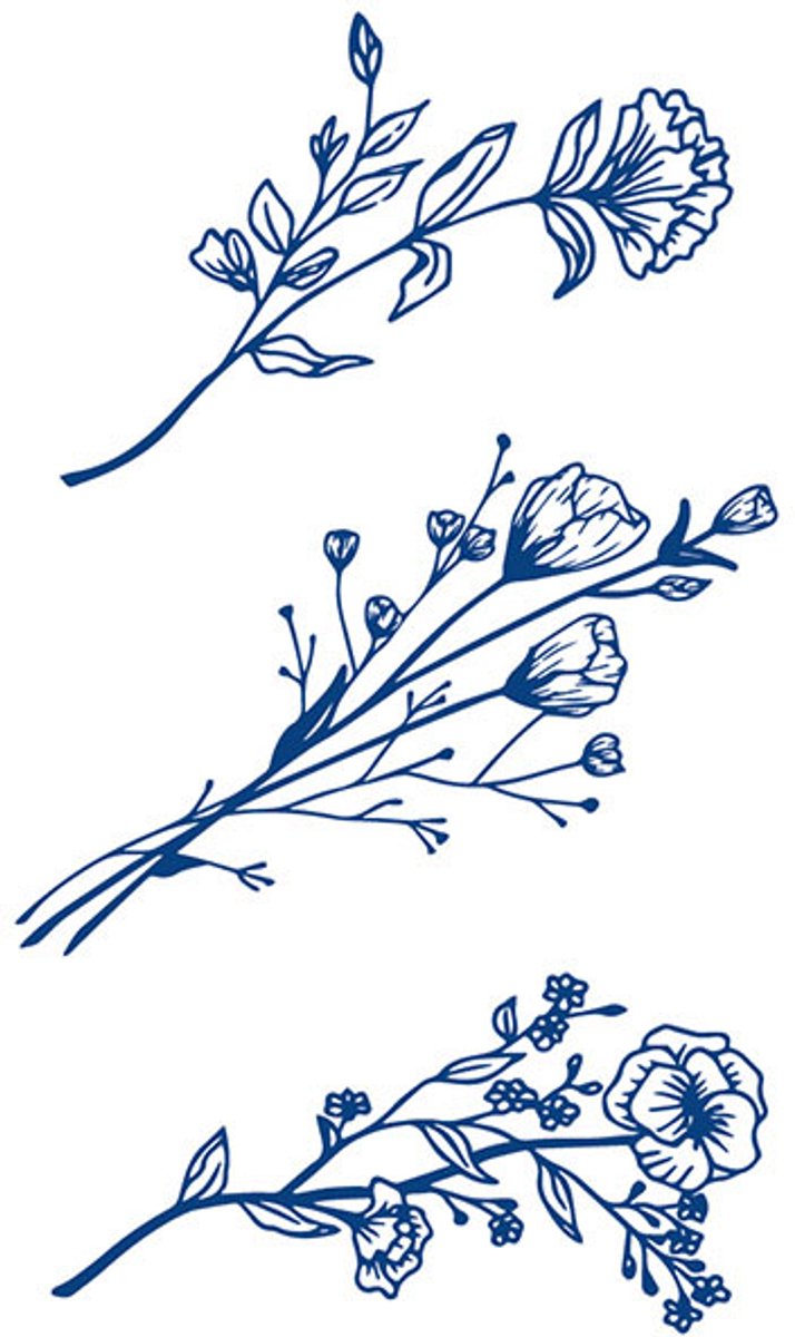 Tijdelijke tattoo Wildflower Grace 2 weken