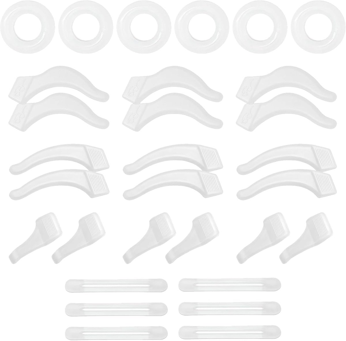 Antislip brillen oorkussen - siliconen brilpootjes - 15 paar - slipstop brilhouder sport - ShopVlot