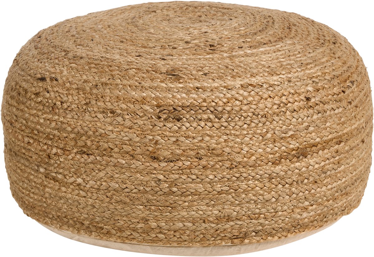 JUTUR - Poef - Natuurlijk - 70 x 70 cm - Jute