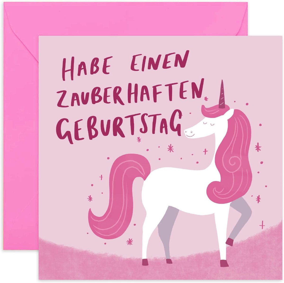 Verjaardagskaart Eenhoorn - Grappige Roze Magische Eenhoorn - Voor Vriendin/Zus/Broer - ShopVlot