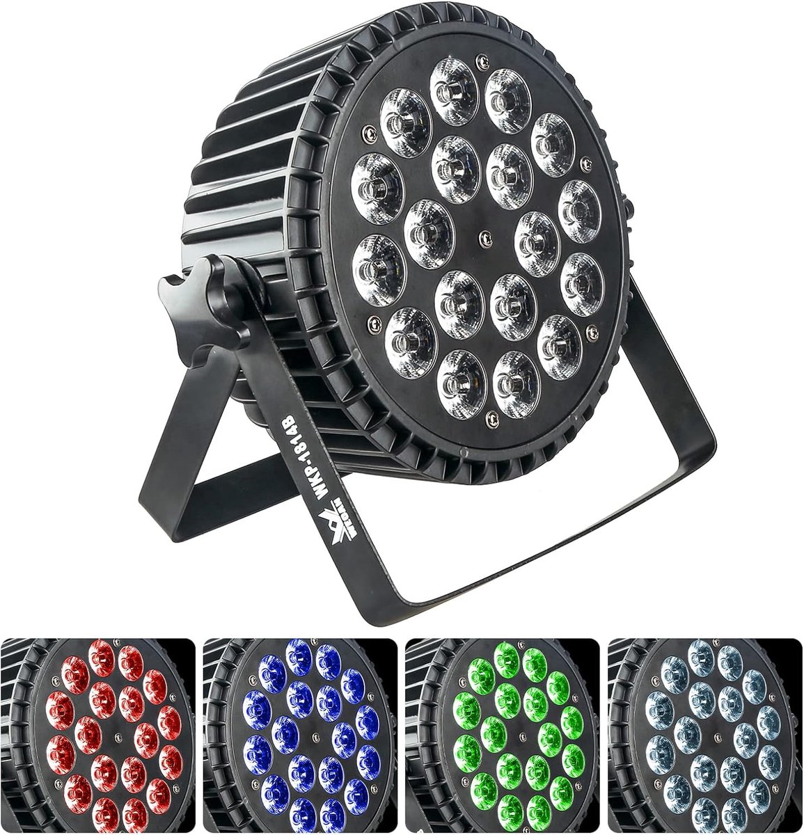 LED Par Spotlight 18 LED - RGBW 4-in-1 - Hoogwaardige helderheid - Perfect voor feesten - ShopVlot