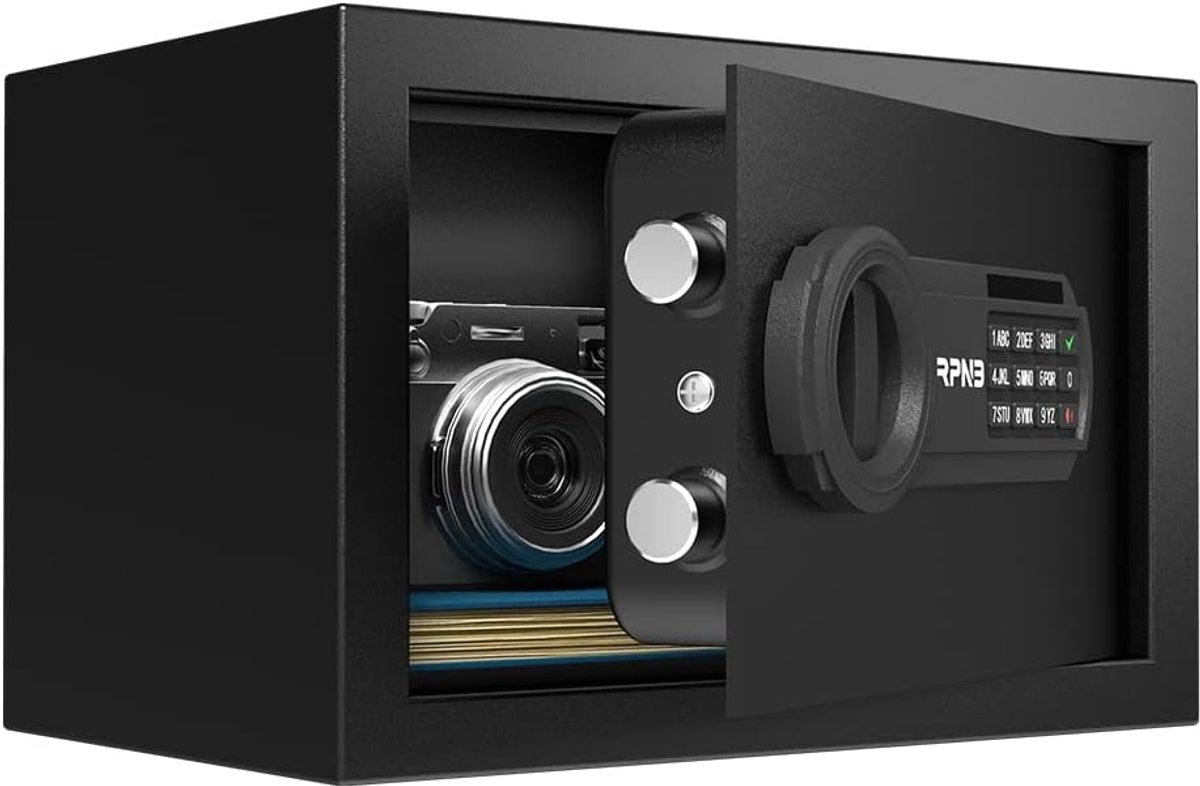 Kluis 8.5L - Digitale toetsenbord - Veilig voor geld en sieraden - Thuis, hotel, kantoor - ShopVlot