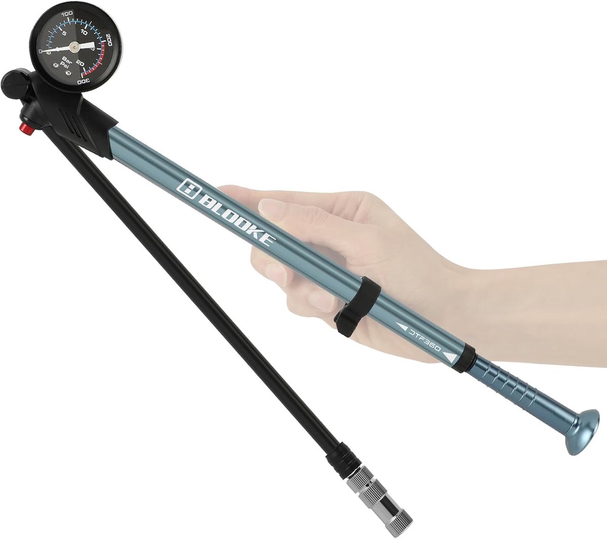 Schokabsorber Pomp 300 PSI - Draagbaar Mini Voorvork Achtervering - Drukmeter - Perfect voor Fietsen - ShopVlot