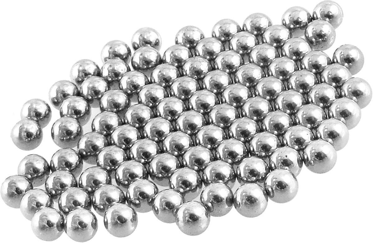 ABSOPRO Fietsreserveonderdelen - kogellagers van staal met 4 mm diameter (set van 72)