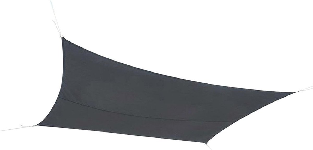 Zonnezeil 3 x 2 MTR - antraciet - polyester 160 g/m2 - biedt schaduw en bescherming tegen uv-stralen - SnelShoppen