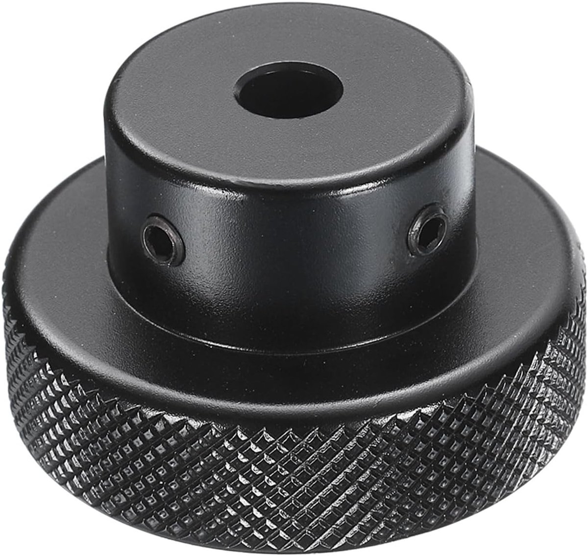 Zwengel van aluminiumlegering met 40 mm buitendiameter en 6 mm binnendiameter voor freesmachine, inclusief sleutel en 2 schroeven, zwart