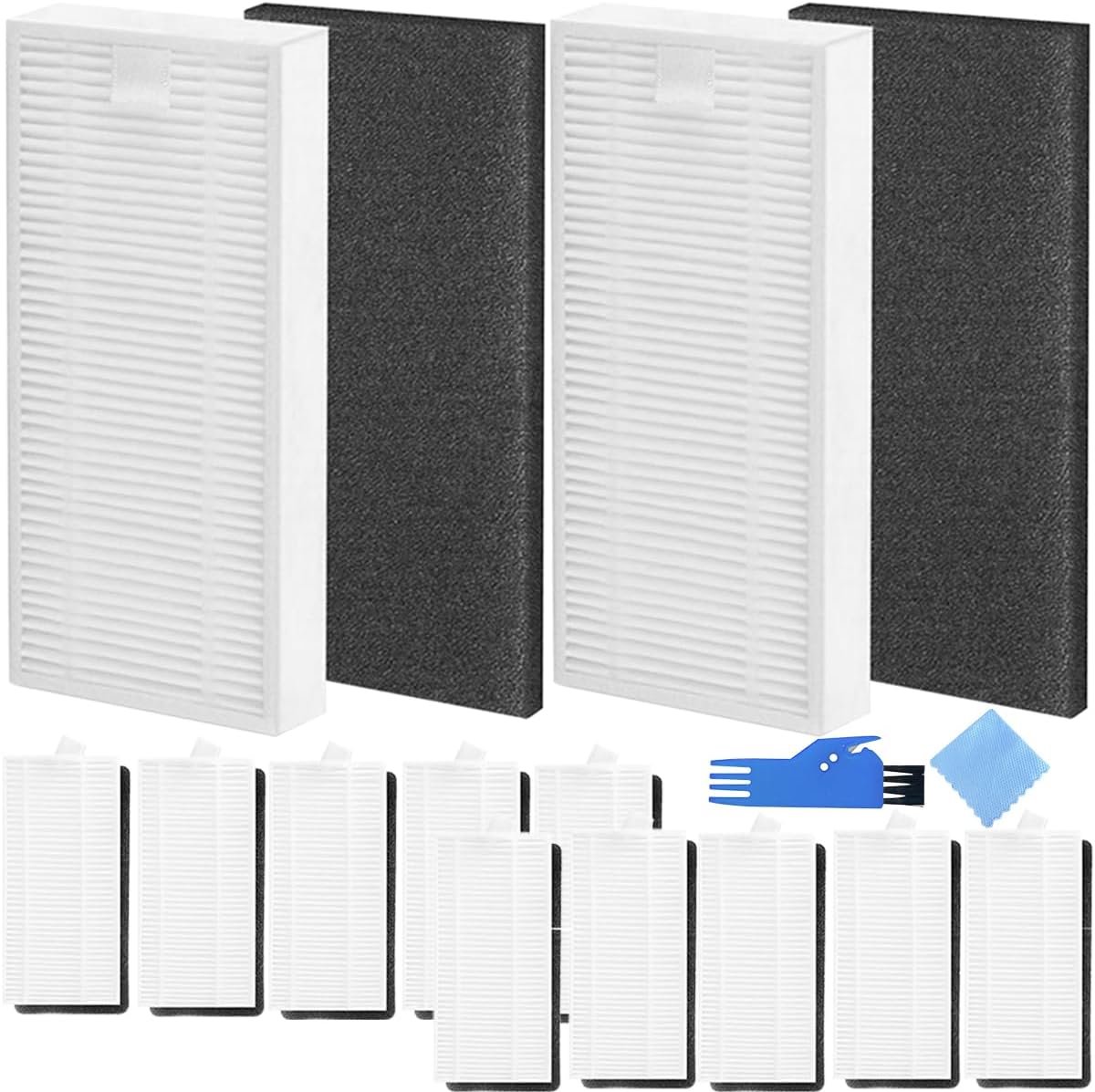 12 Pcs Hepa Filters for Eufy RoboVac 11S RoboVac 30C RoboVac 25C RoboVac 30 RoboVac 15C RoboVac 35C RoboVac 12 RoboVac 15T RoboVac 11S Plus Robot Cleaners Vacuum Filter Replacement Parts