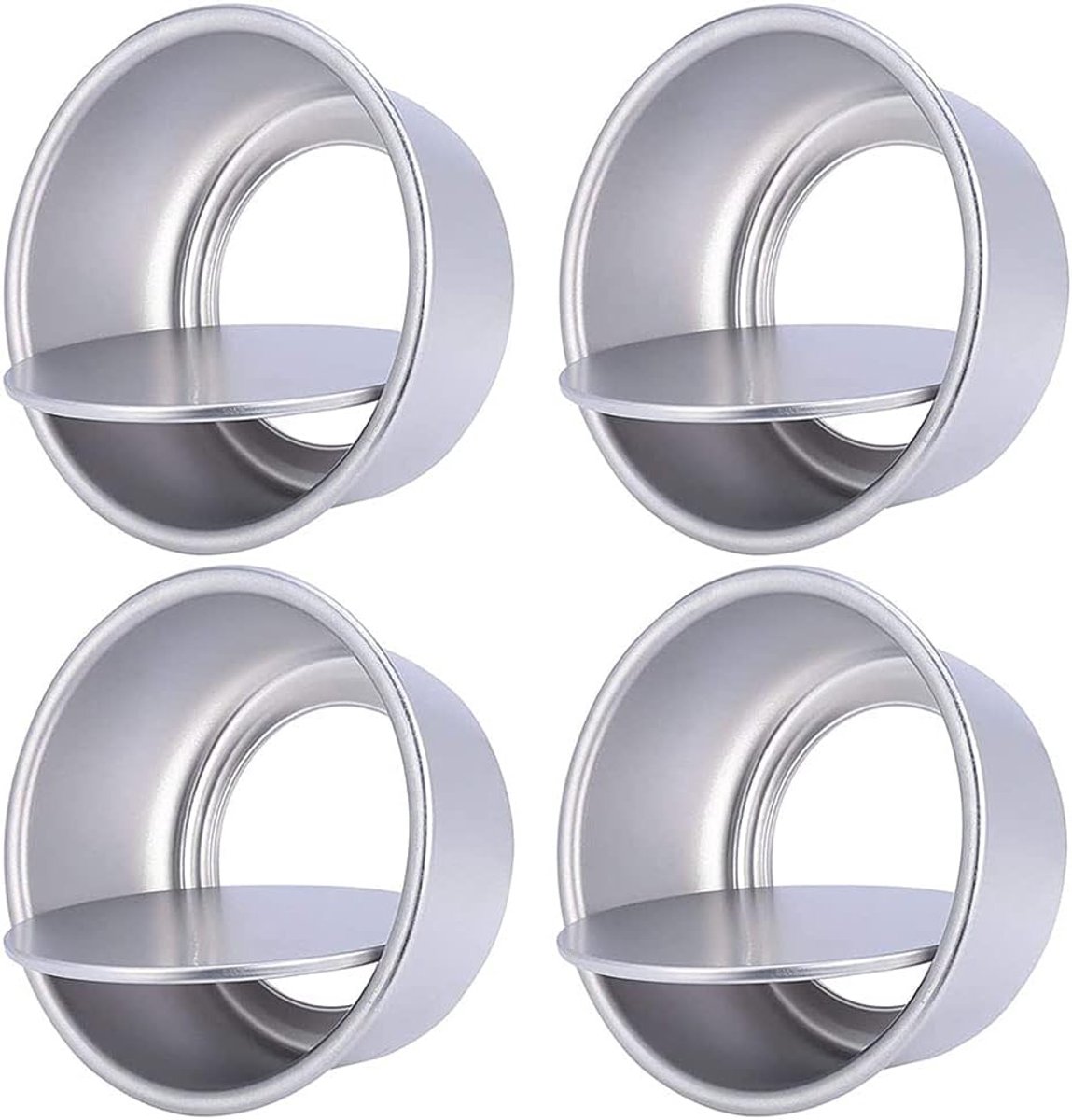 Ronde taartvorm, aluminium taartvorm, cakevorm van aluminiumlegering, diepe taartvorm, ronde taartbakgerei, voor bruiloft, verjaardag, Kerstmis