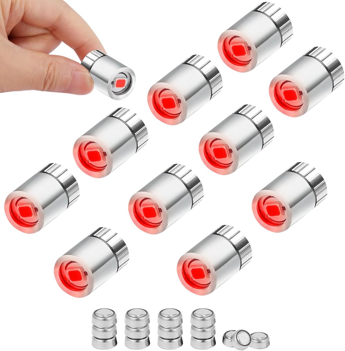 10 stuks mini-ledlampen, werkt op batterijen, mini-ledlampen voor poppenhuizen, speelgoed, etalages, doe-het-zelf