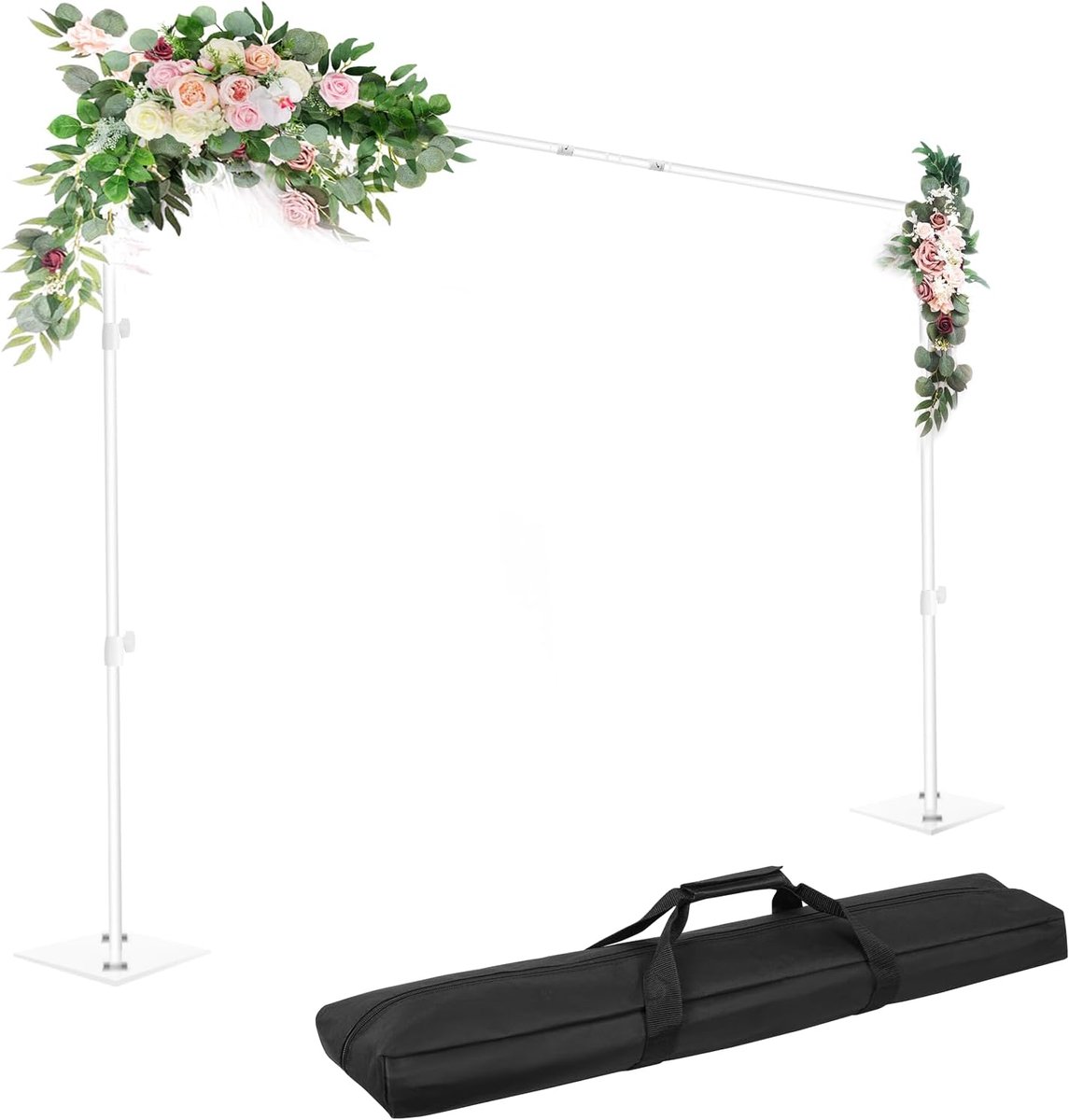 Witte Fotoluis met Voetstuk, 2,6 x 3 m Achtergrondsysteem | Verstelbaar, Fotostudio's, Fotografie, Video, Studio, Portretten, Feestdecoratie