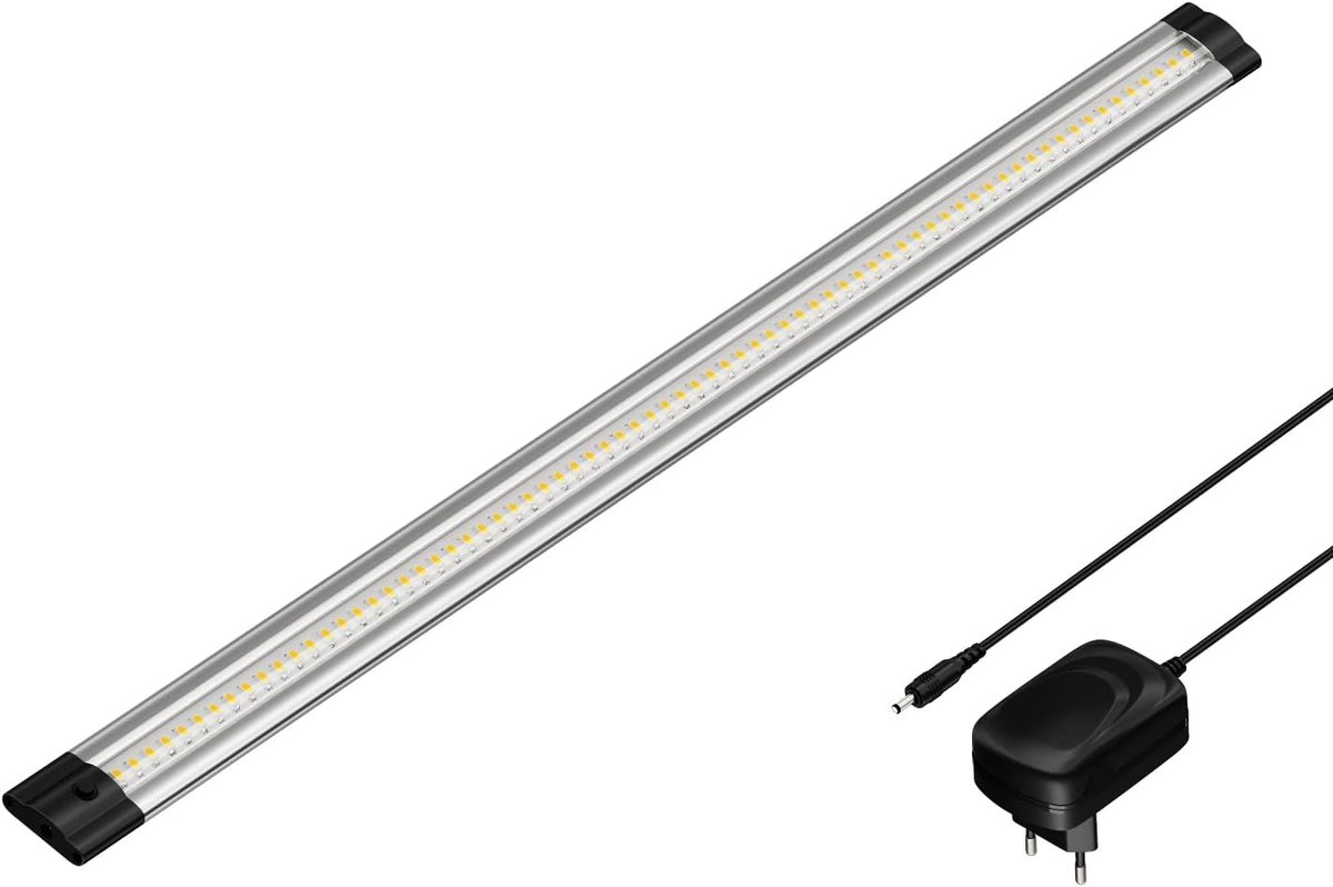 Parlat LED-kastarmatuur SIRIS met voedingseenheid, vlak, 50cm, 655lm, wit