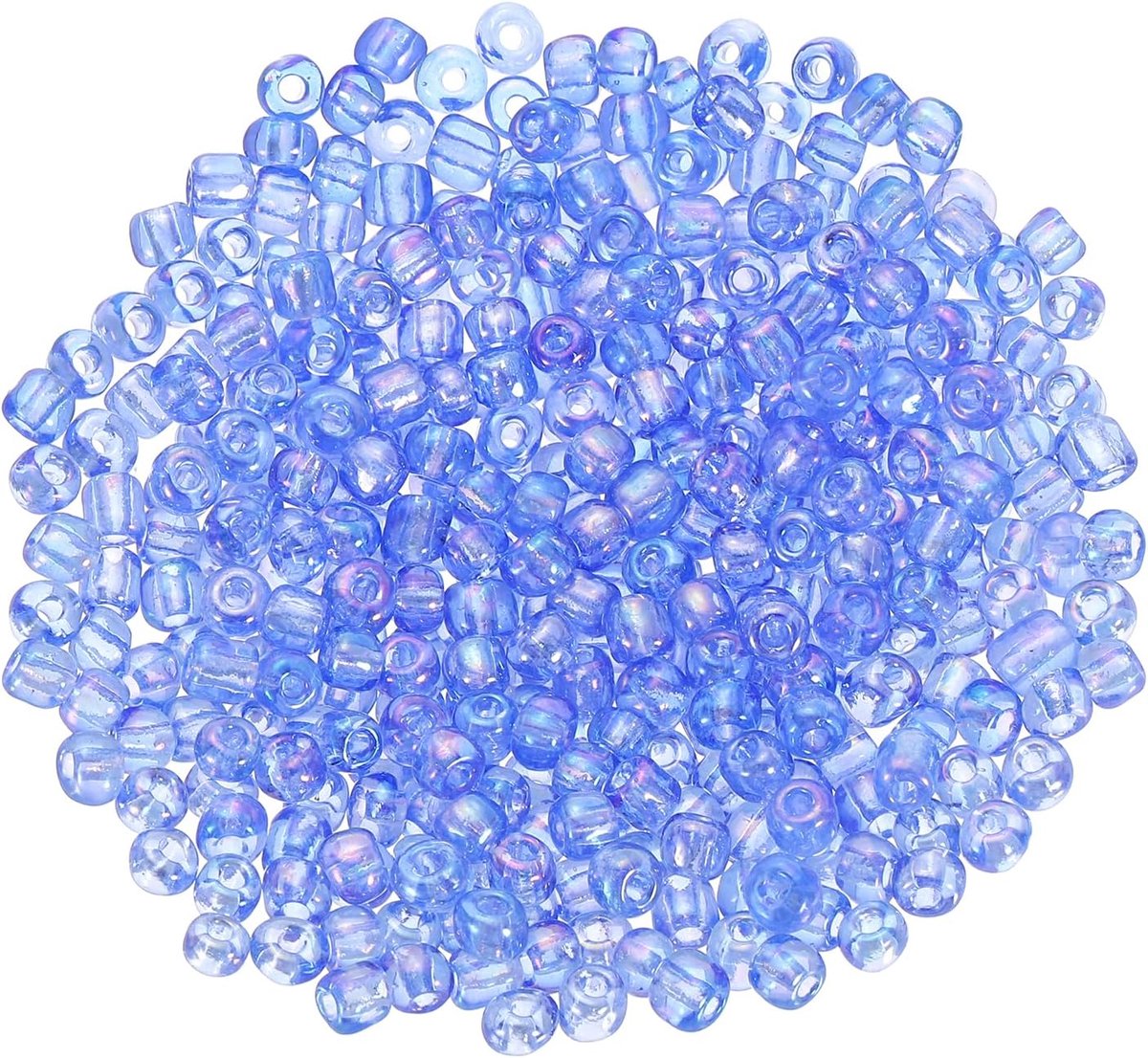 Kralen om te rijgen, 3 mm kralen voor het zelf maken van armbanden, mini-losse glazen kleine kralenset voor doe-het-zelf oorbellen, halskettingen, sieraden maken, blauw