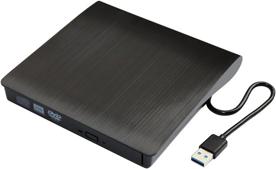 Externe DVD Brander - DVD RW Drive - Bestanden Archiveren - USB 3.0 Interface - Ultra-dun formaat - Zwart — afbeelding 4