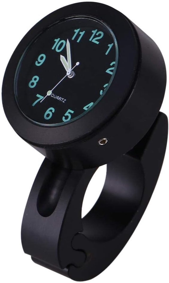 Motorfiets stuur klok - 7/8" waterdichte motor horloge - hoogwaardig aluminium - robuust en betrouwbaar - SnelShoppen