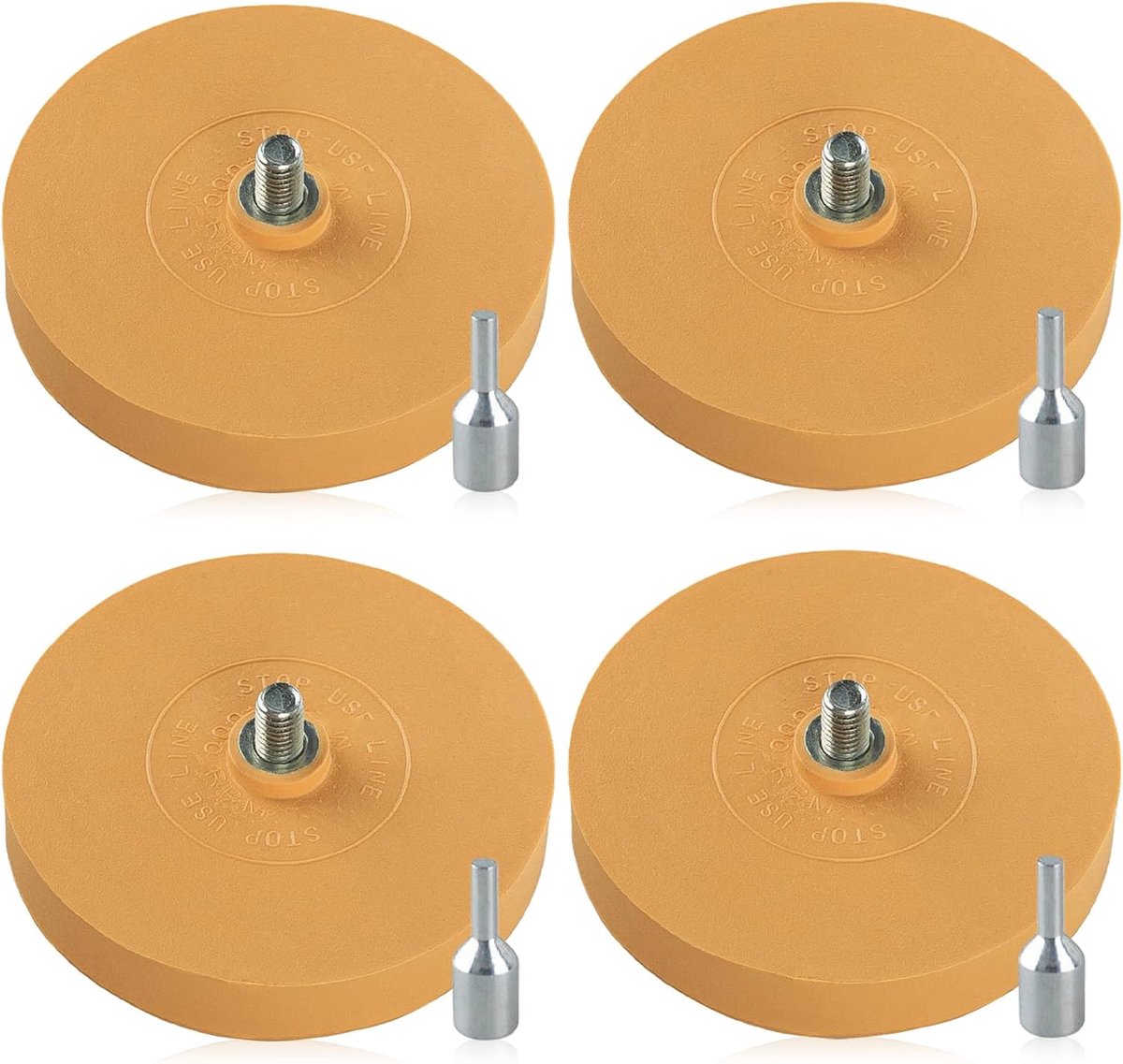 Foil gum set 4 stuks - rubber - duurzame gummen - verwijder films en lijmresten - SnelShoppen
