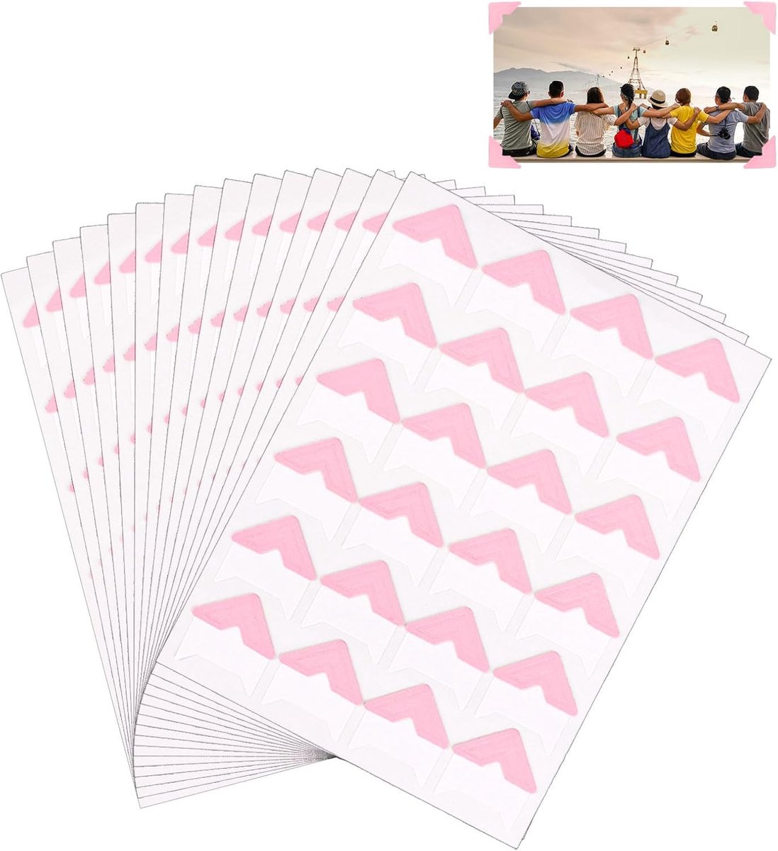 Photo hoekstickers 360 stuks - zelfklevend - premium papier - perfect voor scrapbooking - SnelShoppen