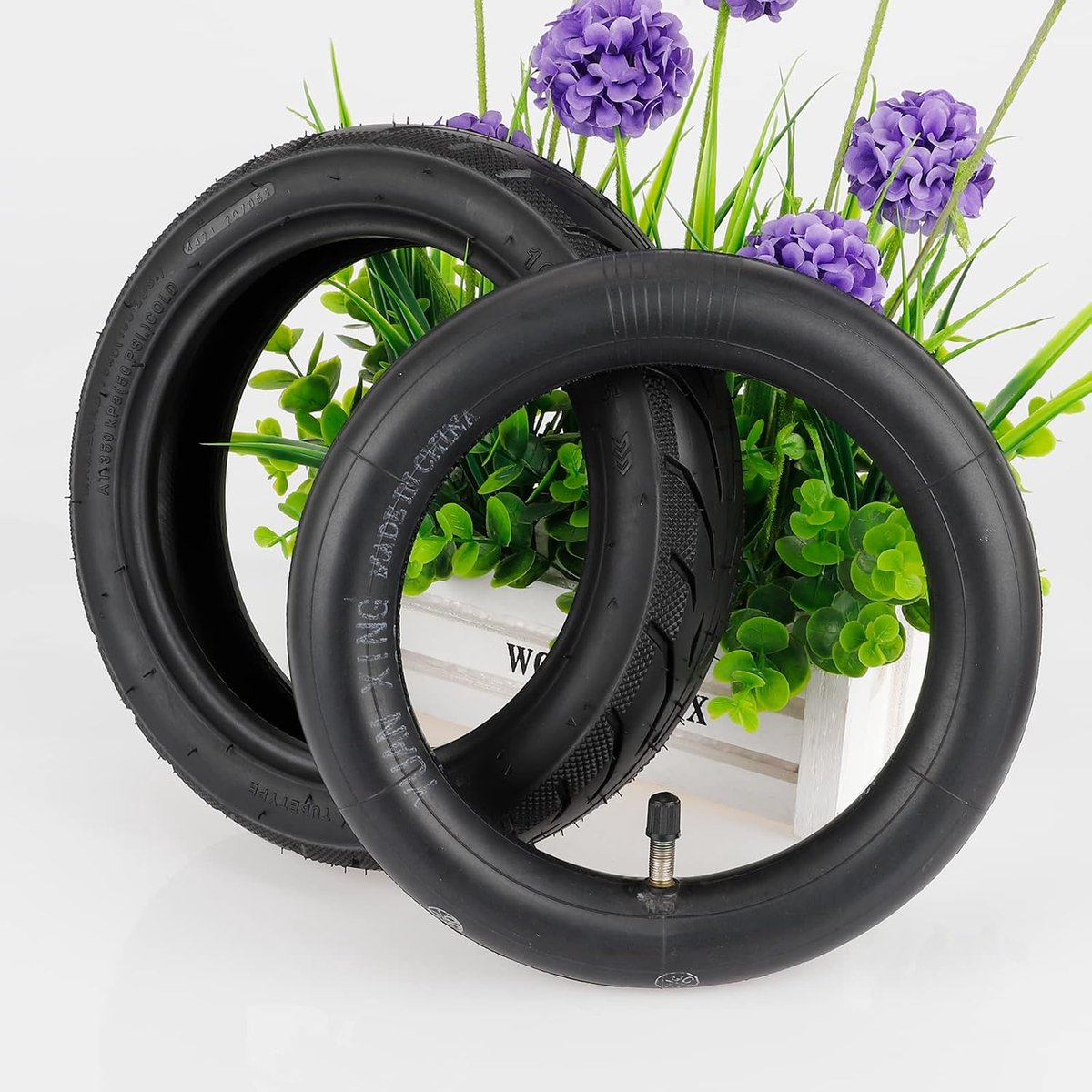 Scootertires 10 x 2.125 - rubber - voor Segway Ninebot F20 F25 F30 F40 - vervangend onderdeel - SnelShoppen