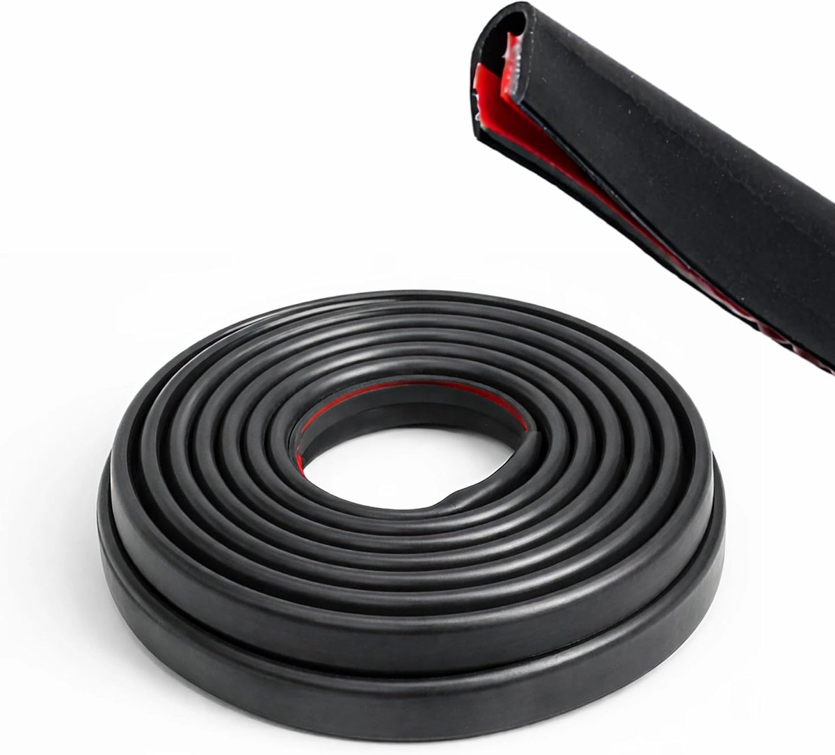 Zelfklevende rubberen randbescherming 10 mm - EPDM-rubber - weerbestendig - ideaal als deurafdichting - SnelShoppen