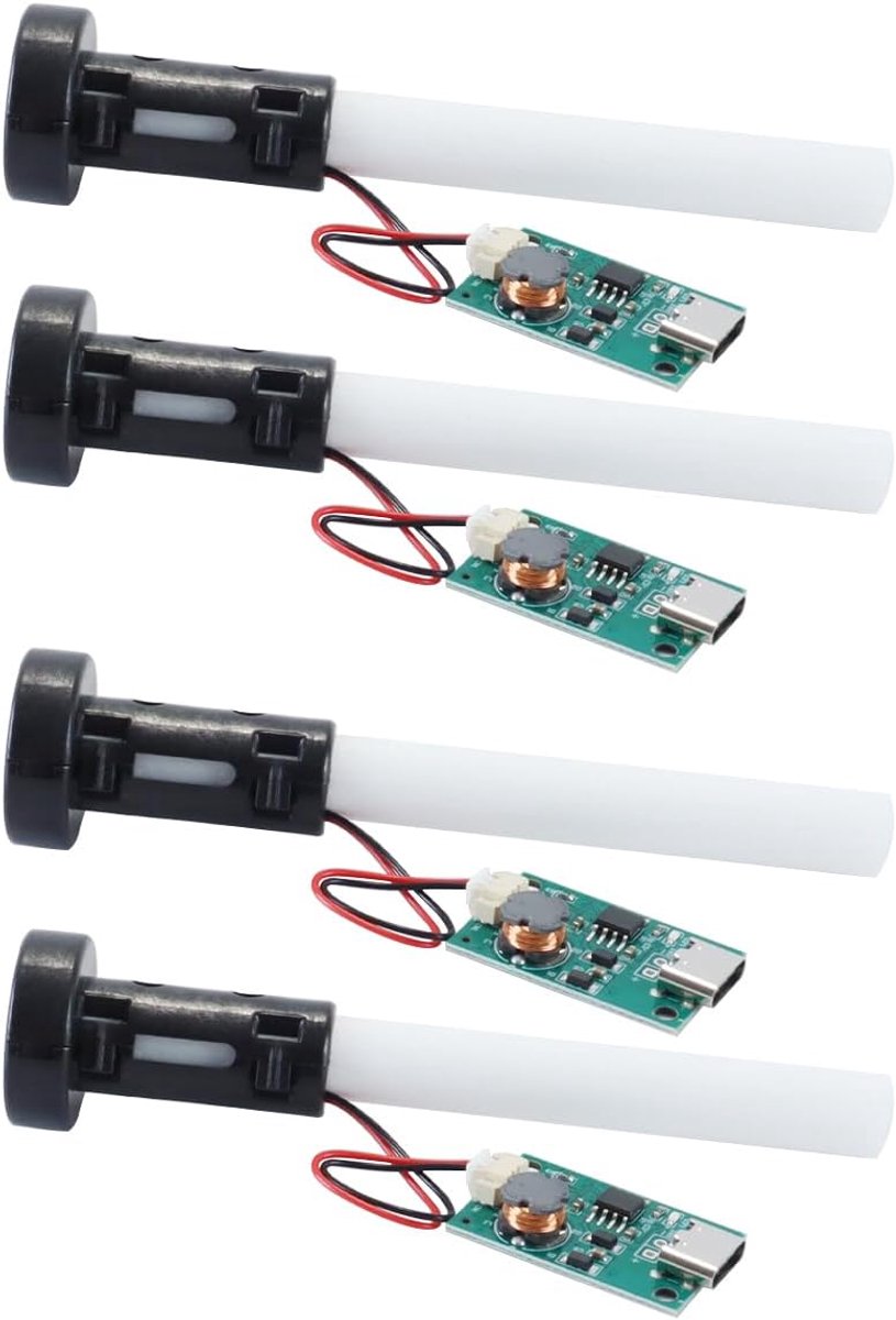 Ultrasone mistmaker 4 stuks - USB atomizer filmboard - stille mistuitlaat - perfect voor luchtbevochtiger - SnelShoppen