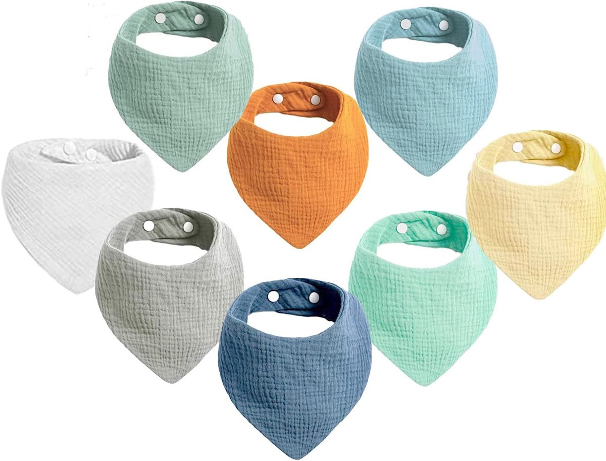 Babyslabbetje voor pasgeborenen - Katoenen, Wasbaar en Absorberend Drooldoek