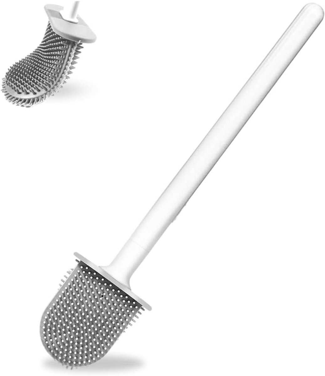 Schoonmaakborstel silicone - ergonomisch handvat - effectief reinigen - perfect voor gevoelige oppervlakken - ShopVlot