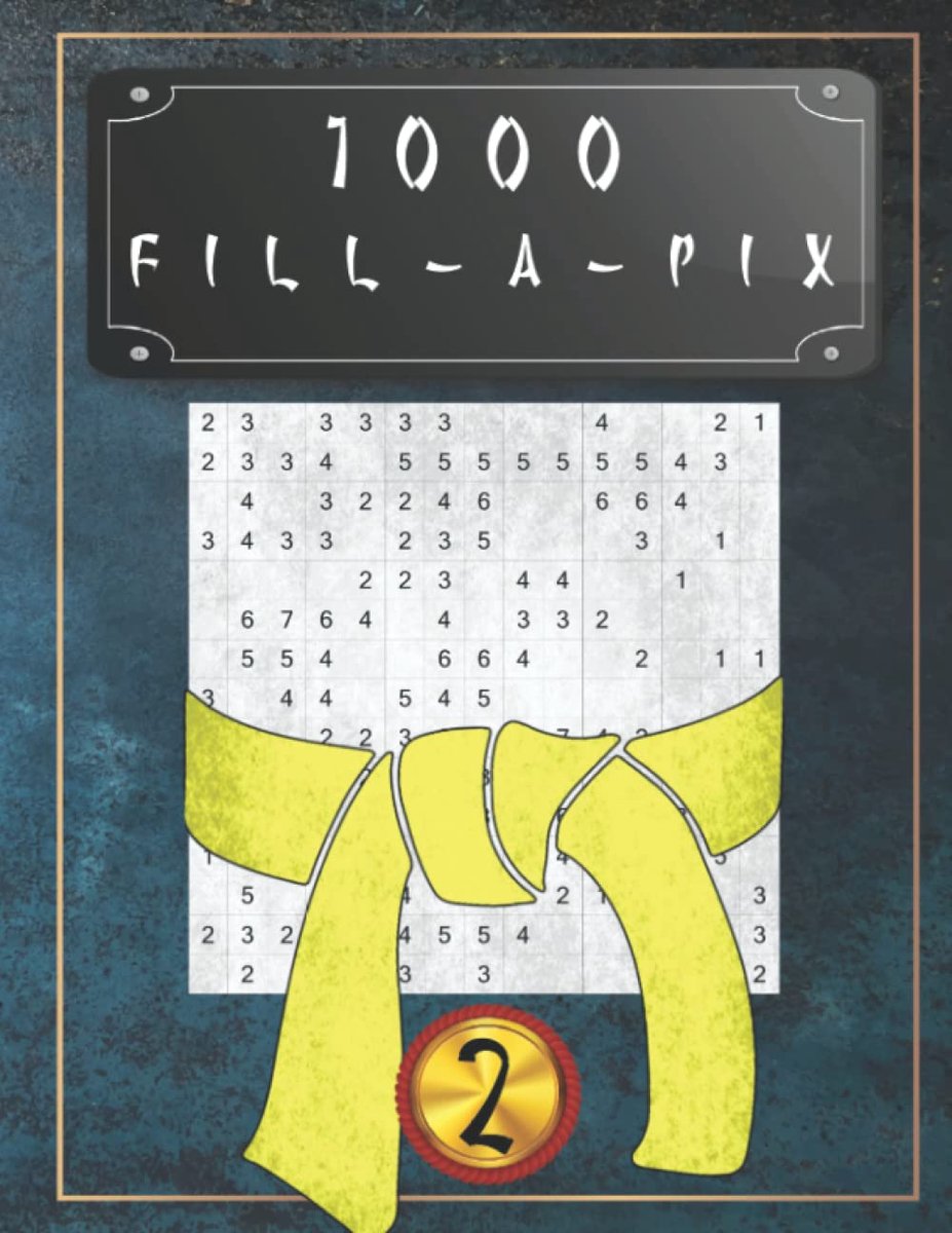Fill-a-Pix puzzels - 1000 Japanse hersenkrakers - niveau eenvoudig - train je brein - ShopVlot