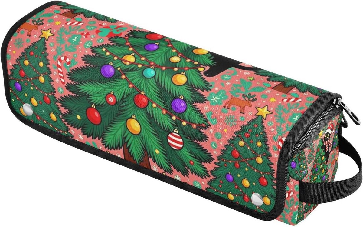 Haargereedschap Opbergtas - Reiskoffer Krultang Stijltang - Haar Styling Organiseren - Hittebestendige Mat - 37 cm - Zwart