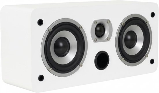 Center speaker 2-weg - 2x4" woofer + 1" tweeter - compact ontwerp - voor home cinema - ShopVlot
