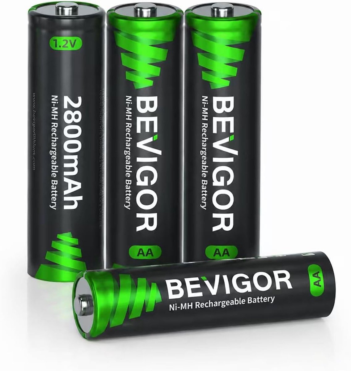 AA oplaadbare batterijen 2800 mAh - NiMH met hoge capaciteit - voorgeladen lage zelfontlading - SnelShoppen