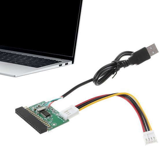 Externe Floppy Drive - Converter Lezer - Gegevens Overzetten - Plug and Play - 20 cm Kabel - Zwart — afbeelding 5