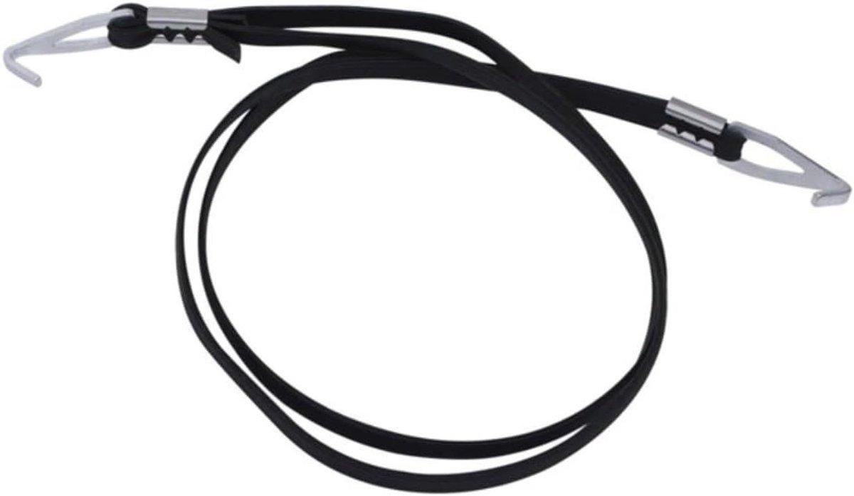 Fiets Strap - Bagage Touw - Bagage Vervoeren - Met Haken - 80-200 cm - Zwart