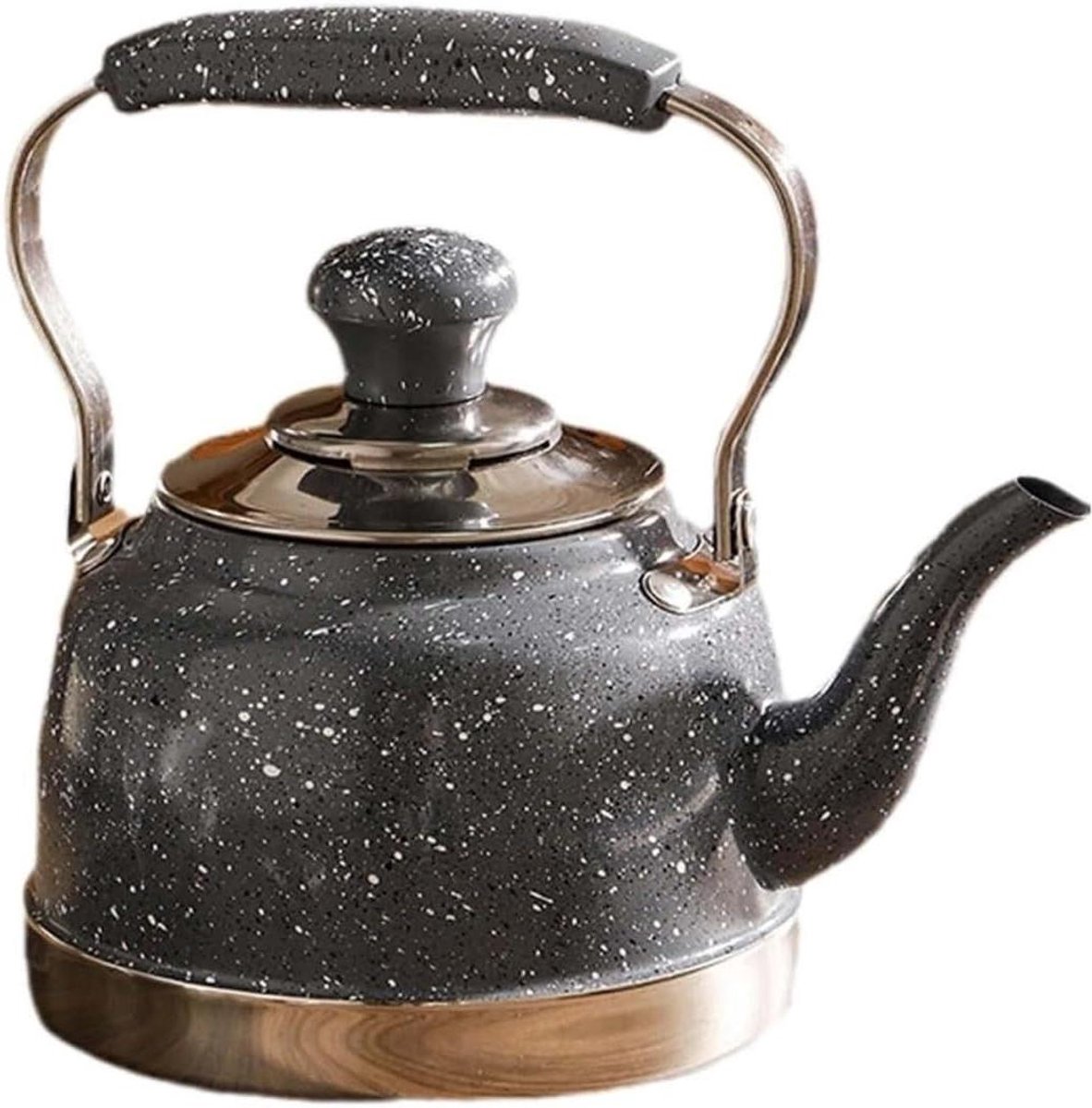 Waterkoker Met Pijpje - Theepot Koken - Drankjes Bereiden - Snelle Warmteverdeling - 1.5 Liter - D
