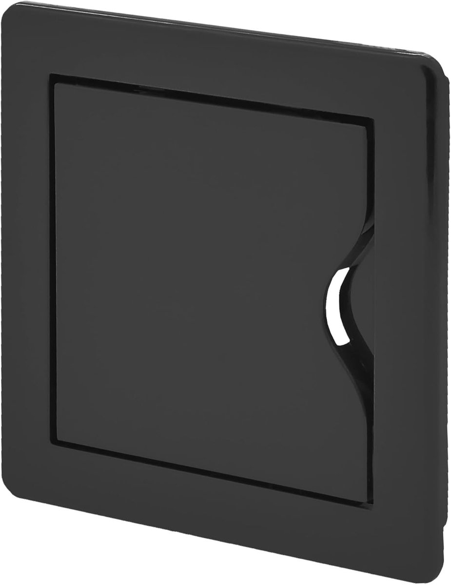 Inspectieluik 10 x 10 cm - Zwart ABS - Esthetisch en functioneel - Eenvoudige toegang tot installaties - SnelShoppen