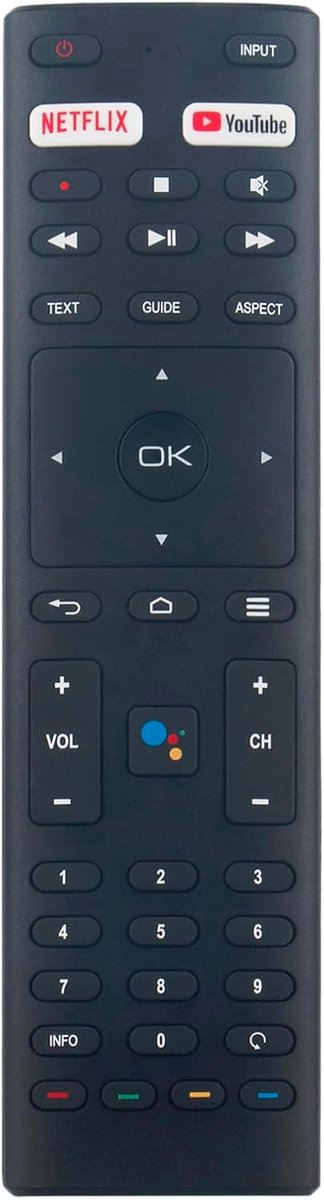 ALLIMITY Voice Remote Control Compatible with Dyon TV Movie Smart 42AD, Smart 32AD, Smart 42AD, Smart 50AD - ShopVlot