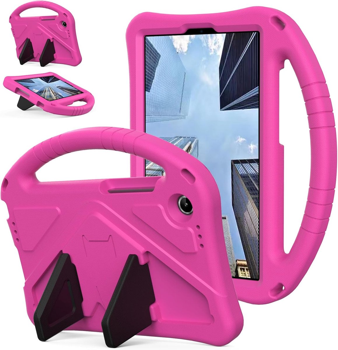 Hoesje voor Lenovo Tab One/Tab K9 8.7 Inch - EVA Robuuste Schokbestendige Case - Handvat en Kickstand - ShopVlot