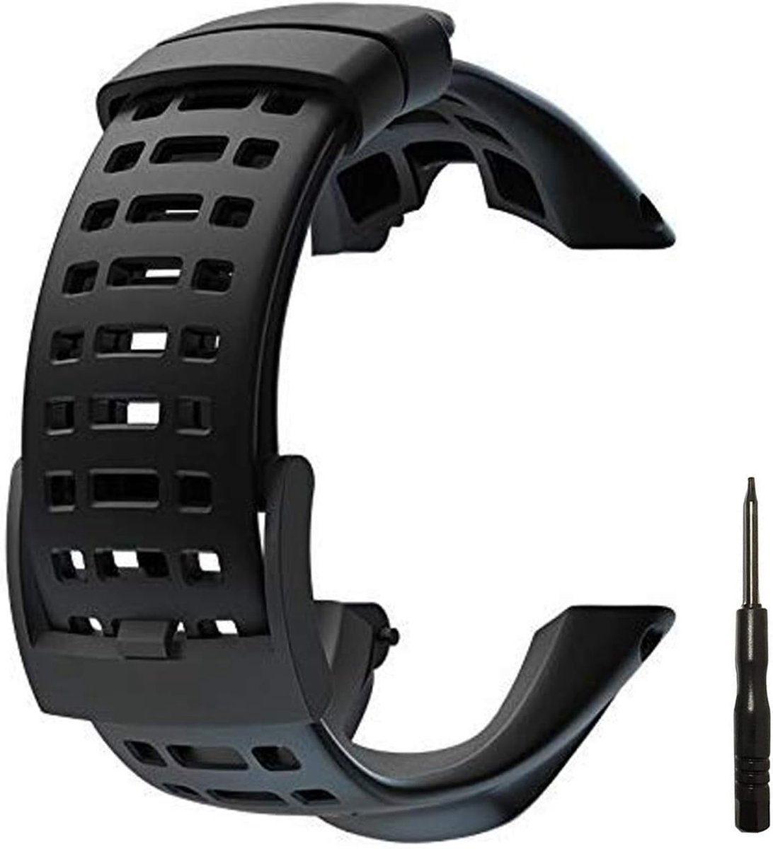 Horlogeband vervangingsband 24mm - flexibele rubberen strap - waterproof - comfort voor sporten - ShopVlot