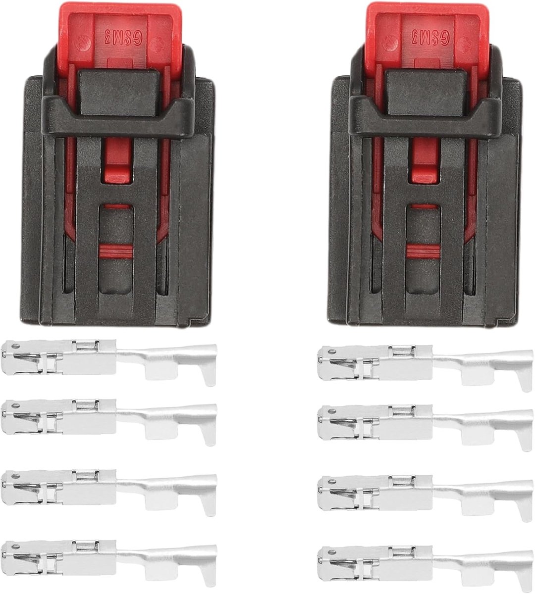 Achterlicht stekker set van 2 - 4-polige verbinding - vervangende achterlichtplug - geschikt voor meerdere modellen - ShopVlot