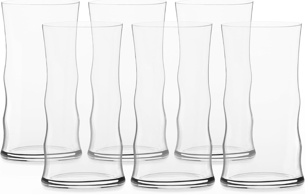 Waterglazen set van 6 - transparant - ontworpen door Kurt Josef Zalto - perfect voor dagelijks gebruik - ShopVlot