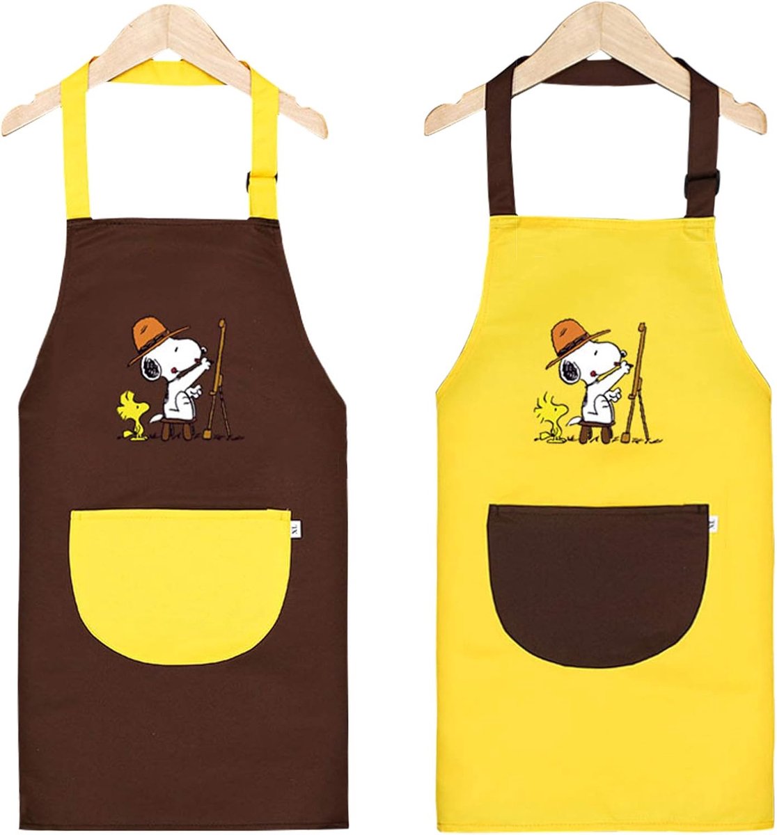 Kinderschorten voor schilderen 2 stuks - verstelbaar - waterproof - ideaal voor creatief koken - ShopVlot