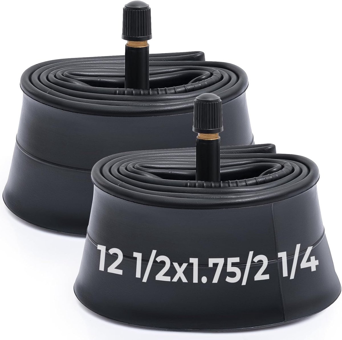 Fietsbanden 12,5 x 1,75-2,25 - Butylrubber - 32 mm Schrader-ventiel - Geschikt voor diverse fietsen - ShopVlot