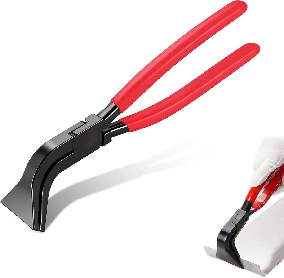 Vouwtang 45° - Crimping tang 60 mm - Stalen handvat met antislip - Ideaal voor het buigen van platen - ShopVlot