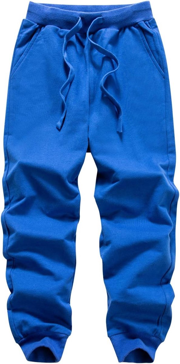Sweatpants voor kinderen - uni kleur - katoen - comfortabele pasvorm - SnelShoppen
