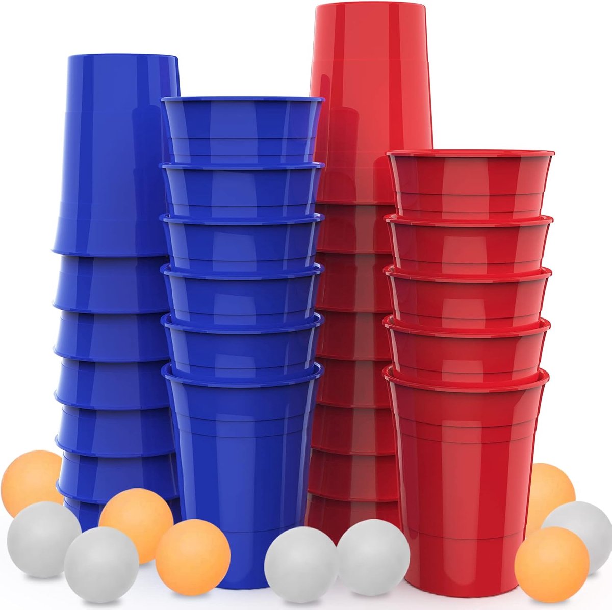 Hard plastic cups 26 stuks - shatterproof - 473ml - ideaal voor feesten en bijeenkomsten - SnelShoppen